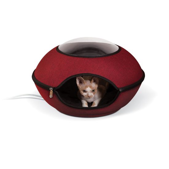 Picture of K&H Pet Products Thermo-Lookout Cat Pod Red 21" x 21" x 7.5"