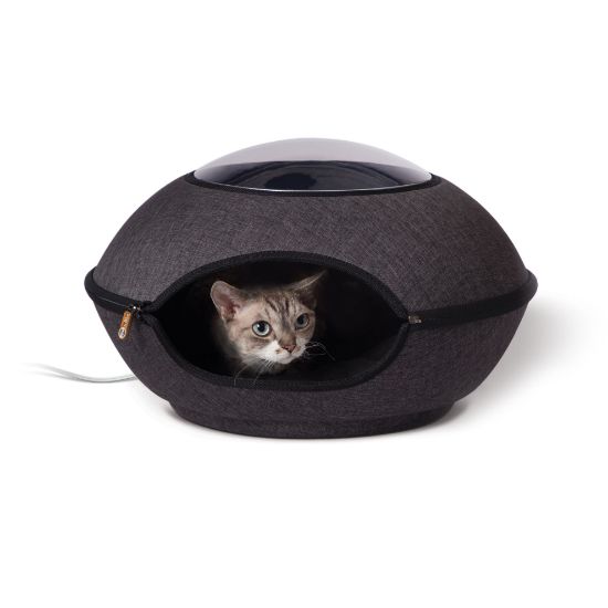 Picture of K&H Pet Products Thermo-Lookout Cat Pod Gray 21" x 21" x 7.5"