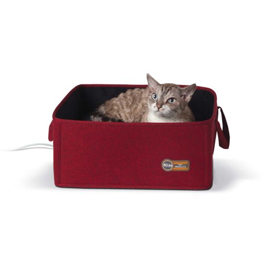 Picture of K&H Pet Products Thermo-Basket Pet Bed Red 15" x 15" x 6"