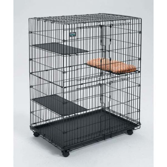 Picture of Midwest Collapsible Cat Playpen Black 36" x 23.5" x 50.5"
