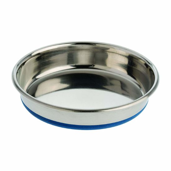 Picture of Our Pets Durapet Premium Rubber-Bonded Stainless Steel Dish 1.75 cup Silver 6.25" x 6.25" x 1.25"