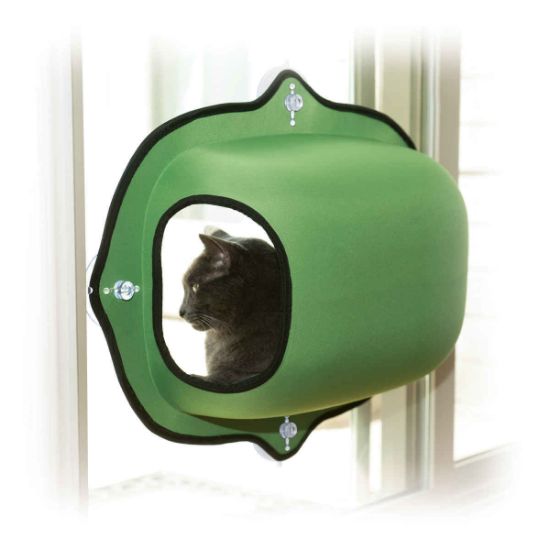 Picture of K&H Pet Products EZ Mount Window Pod Kitty Sill Green 27" x 20" x 20"