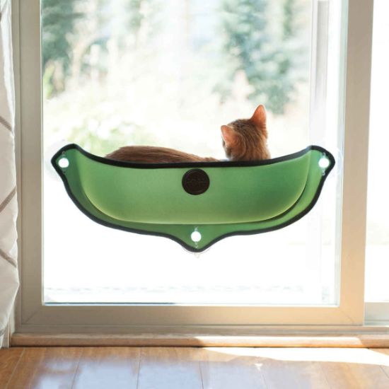 Picture of K&H Pet Products EZ Mount Window Bed Kitty Sill Green 27" x 11" x 10.5"