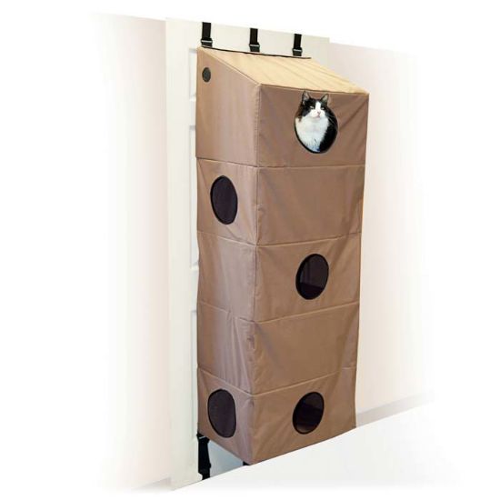 Picture of K&H Pet Products Hangin Cat Condo Large Tan 23" x 16" x 65"