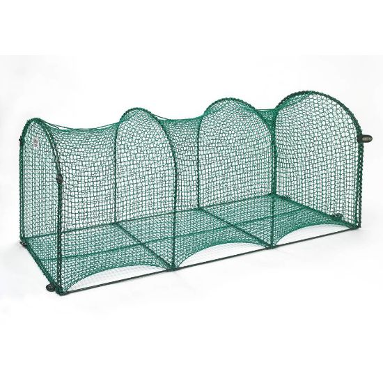 Picture of Kittywalk Deck and Patio Outdoor Cat Enclosure Green 72" x 18" x 24"