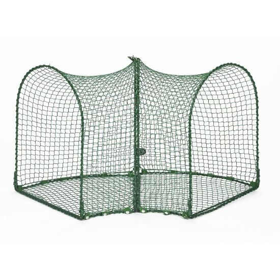 Picture of Kittywalk Curves (2) Outdoor Cat Enclosure Green 48" x 18" x 24"