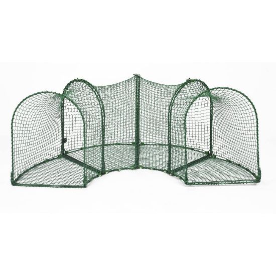 Picture of Kittywalk Curves (4) Outdoor Cat Enclosure Green 96" x 18" x 24"