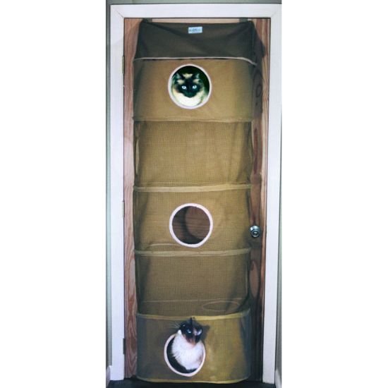 Picture of Kittywalk Cozy Climber Cat House Taupe 13" x 22" x 60"