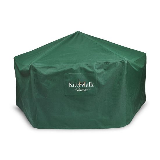 Picture of Kittywalk Outdoor Protective Cover for Kittywalk Gazebo Green 70" x 70" 38"