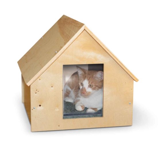 Picture of K&H Pet Products Birdwood Manor Unheated Kitty House Wood 18" x 16" x 15"
