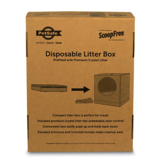 Picture of PetSafe Disposable Litter Box Brown 16" x 12" x 14.38"