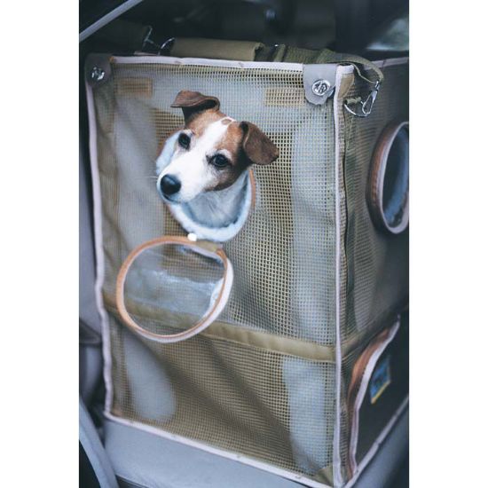 Picture of Kittywalk Cozy Cabin Pet Car Seat Taupe 17" x 17" x 24"
