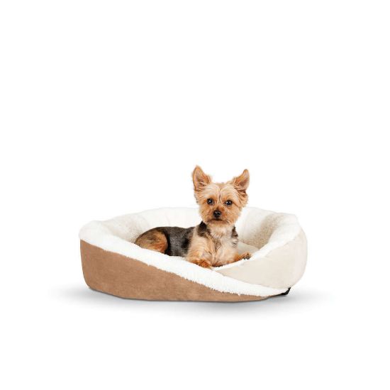 Picture of K&H Pet Products Huggy Nest Pet Bed Large Tan / Caramel 36" x 30" x 8"