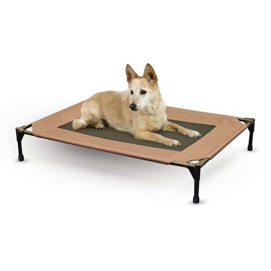 Picture of K&H Pet Products Pet Cot Medium Chocolate 25" x 32" x 7"