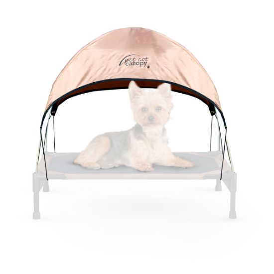 Picture of K&H Pet Products Pet Cot Canopy Small Tan 17" x 22" x 16"