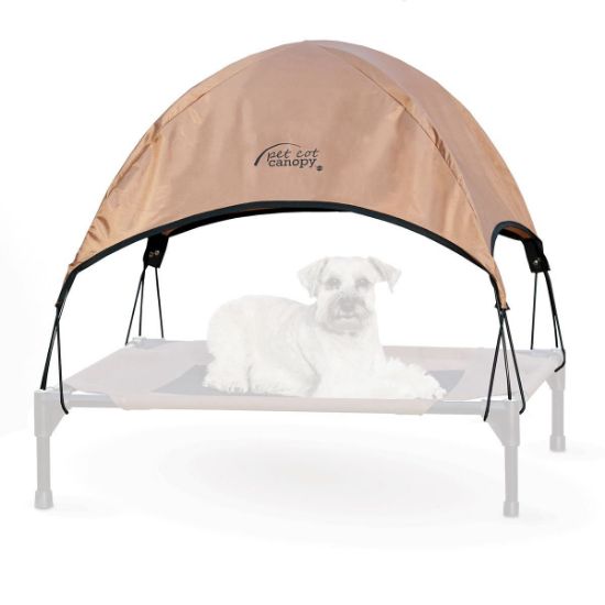 Picture of K&H Pet Products Pet Cot Canopy Medium Tan 25" x 32" x 23"