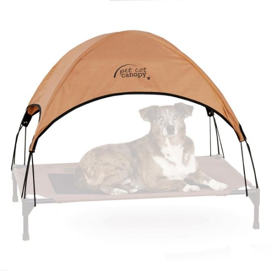 Picture of K&H Pet Products Pet Cot Canopy Large Tan 30" x 42" x 28"