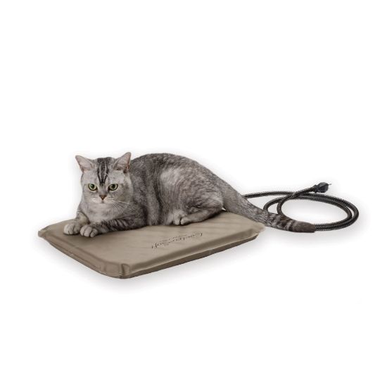 Picture of K&H Pet Products Lectro-Soft Heated Outdoor Bed Small Tan 14" x 18" x 1.5"
