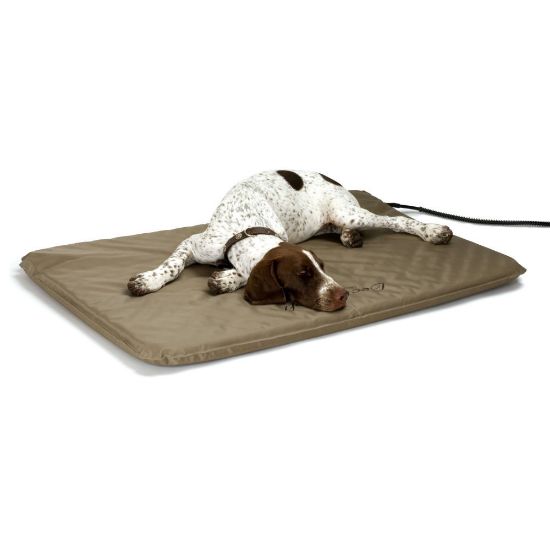 Picture of K&H Pet Products Lectro-Soft Heated Outdoor Bed Large Tan 25" x 36" x 1.5"