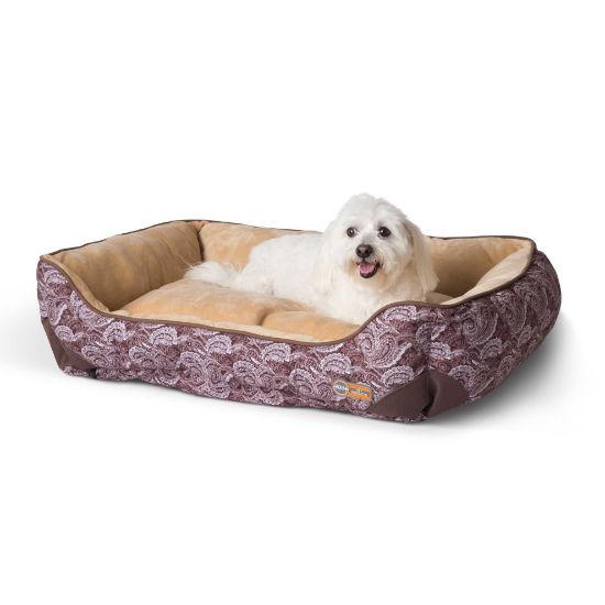Picture of K&H Pet Products Self-Warming Lounge Sleeper Medim Brown 24" x 30" x 9"