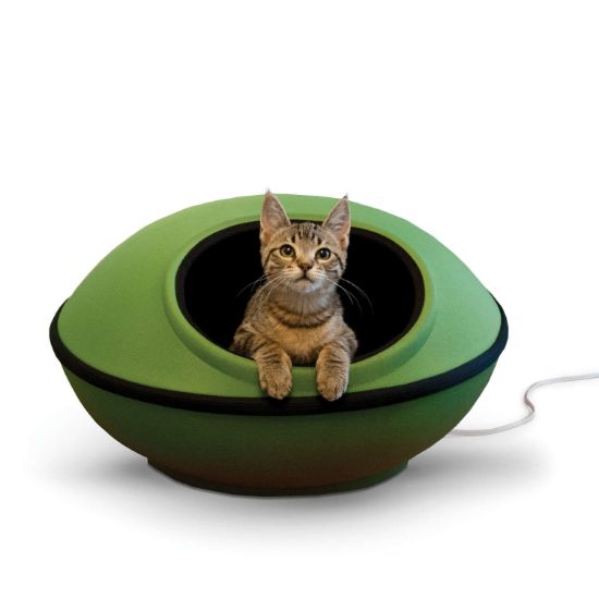 Picture of K&H Pet Products Thermo-Mod Dream Pod Large Green/Black 22" x 22" x 11.5"