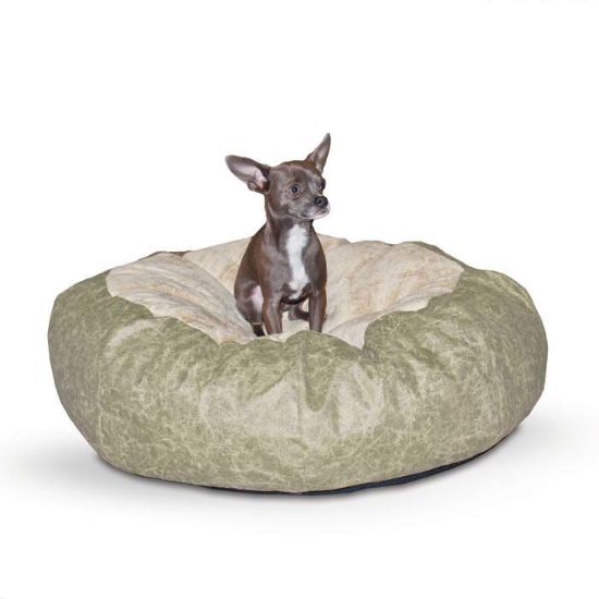 Picture of K&H Pet Products Self Warming Cuddle Ball Pet Bed Medium Green 38" x 38" x 12"