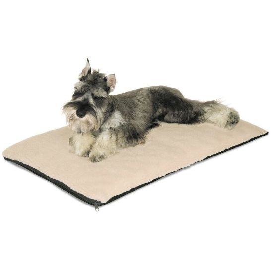 Picture of K&H Pet Products Ortho Thermo Pet Bed Medium White / Green  17" x 27" x 3"