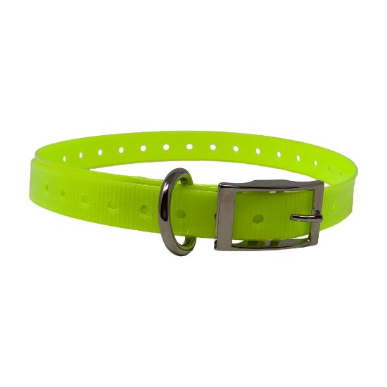 Picture of The Buzzard's Roost Replacement Collar Strap 3/4" Neon Yellow 3/4" x 24"
