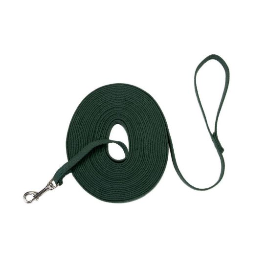 Picture of Coastal Pet Products Train Right Cotton Web Training Leash 20ft Green 5/8" x 20ft