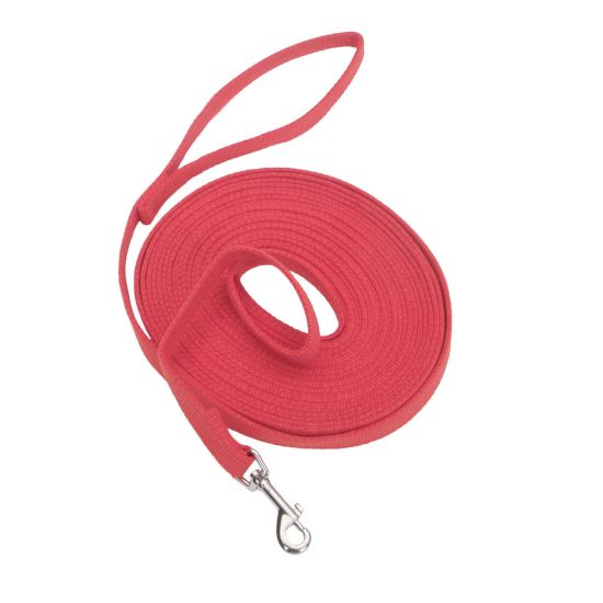 Picture of Coastal Pet Products Train Right Cotton Web Training Leash 30ft Red 5/8" x 30ft
