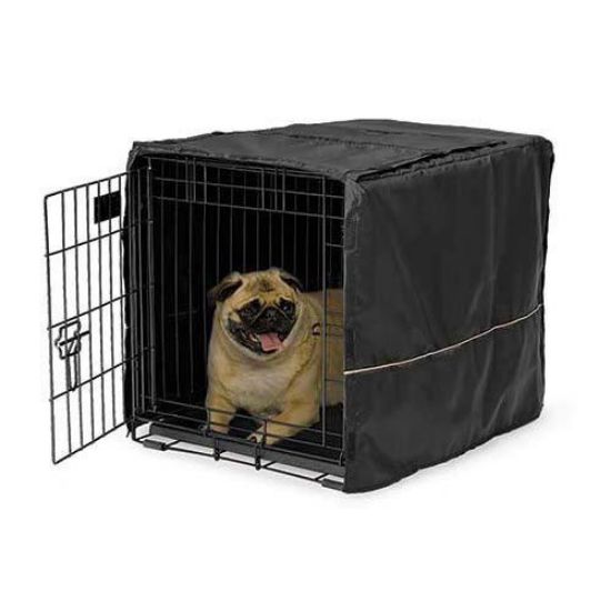Picture of Midwest Quiet Time Pet Crate Cover Black 24.5" x 17.5" x 19"