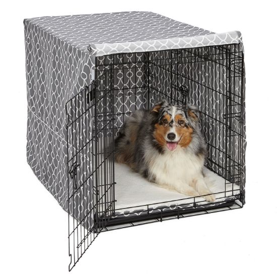 Picture of Midwest QuietTime Defender Covella Dog Crate Cover Gray 24" x 18" x 19"