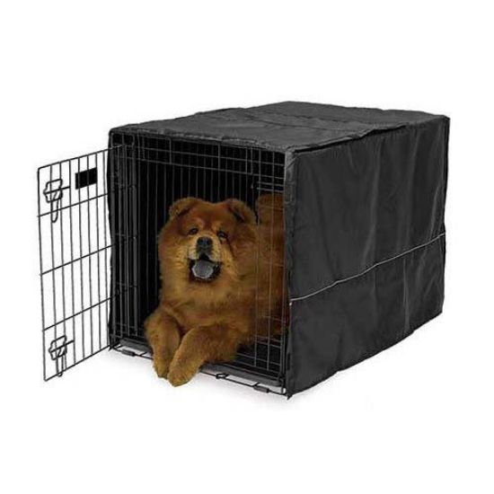 Picture of Midwest Quiet Time Pet Crate Cover Black 36" x 23.5" x 24"