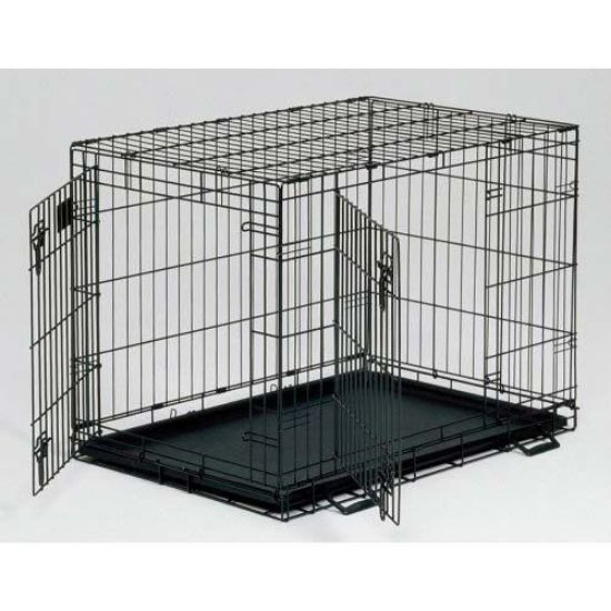 Picture of Midwest Life Stages Double Door Dog Crate Black 22" x 13" x 16"