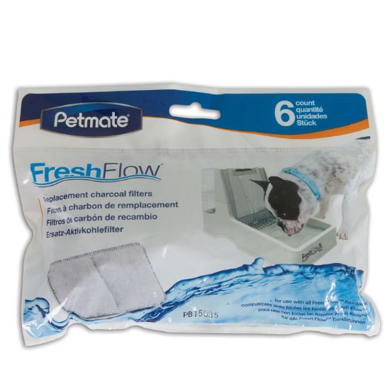 Picture of Petmate Fresh Flow Replacement Filter 6 count 8.25" x 0.62" x 6.12"