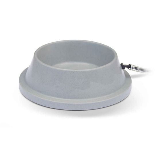 Picture of K&H Pet Products Pet Thermal Bowl Gray 10.5" x 10.5" x 3"