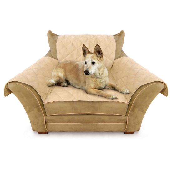 Picture of K&H Pet Products Furniture Cover Chair Tan 22" x 26" seat, 42" x 47" back, 22" x 26" side arms
