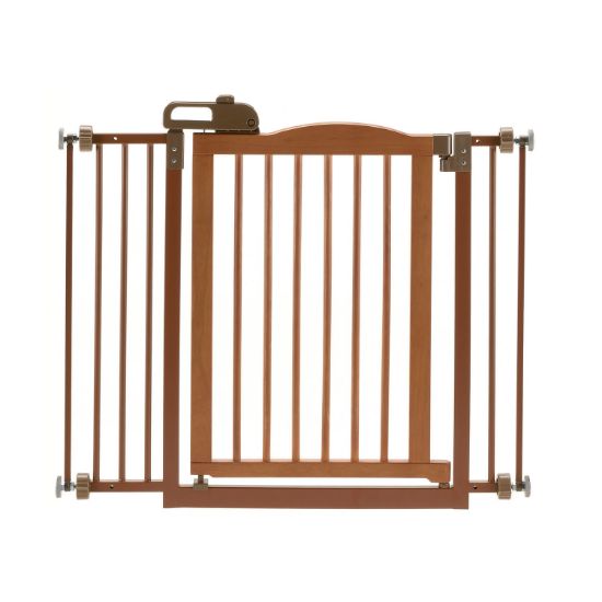Picture of Richell One-Touch Pressure Pet Gate II 32.1" - 36.4" x 2" x 30.5" 94929 Autumn Matte