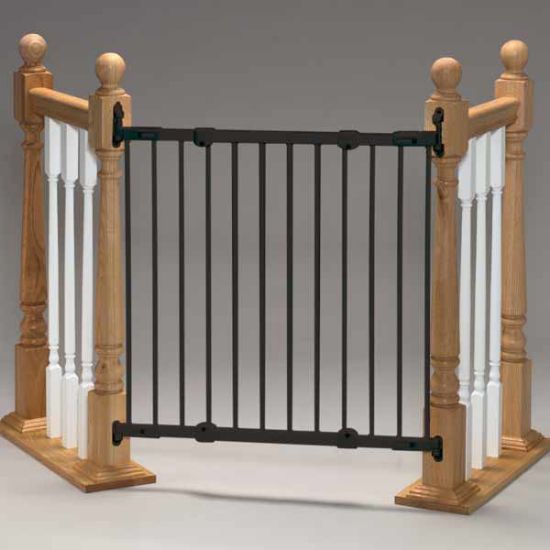 Picture of Kidco Angle Mount Safeway Wall Mounted Pet Gate Black 28" - 42.5" x 31"