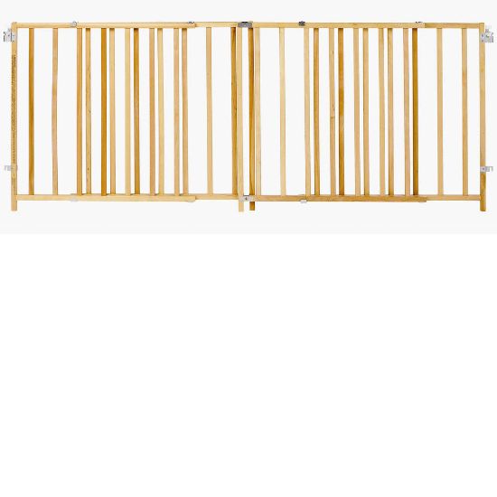 Picture of North States Extra-Wide Swing Pet Gate Wood 60" - 103" x 27"