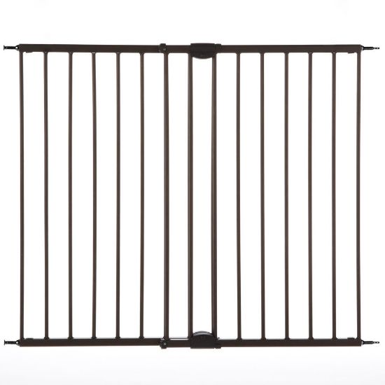 Picture of North States Easy Swing and Lock Wall Mounted Pet Gate Matte Bronze 28" - 48"  x 31"