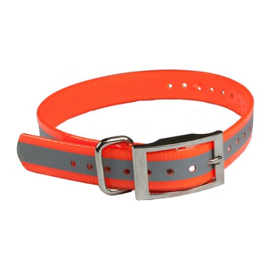Picture of The Buzzard's Roost Reflective Collar Strap 1" Orange 1" x 24"