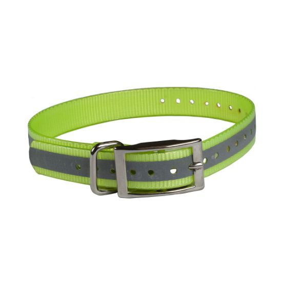 Picture of The Buzzard's Roost Reflective Collar Strap 1" Yellow 1" x 24"