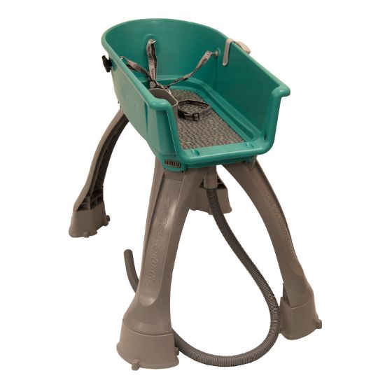 Picture of Booster Bath Elevated Dog Bath and Grooming Center Medium Teal 33" x 16.75" x 10"