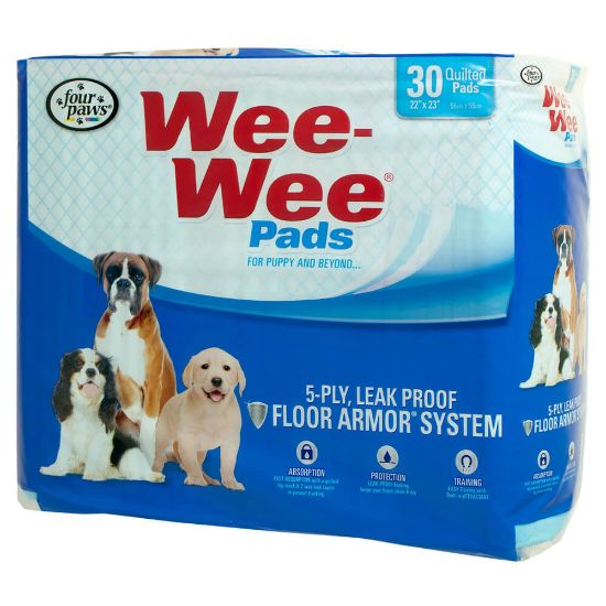 Picture of Four Paws Wee-Wee Pads 30 pack White 22" x 23" x 0.1"