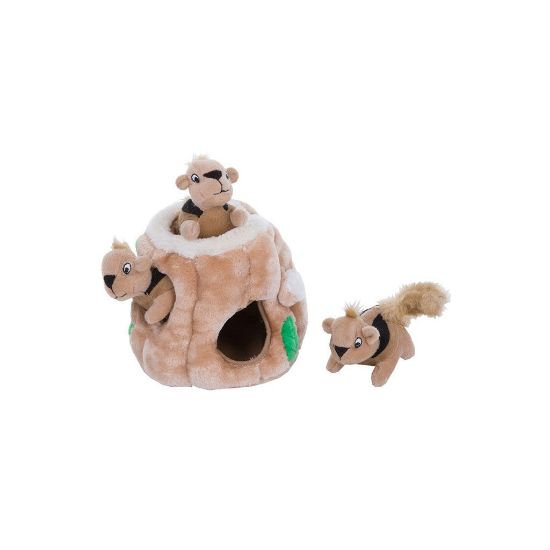 Picture of Outward Hound Hide-A-Squirrel Dog Toy Small Brown 5" x 5" x 5"