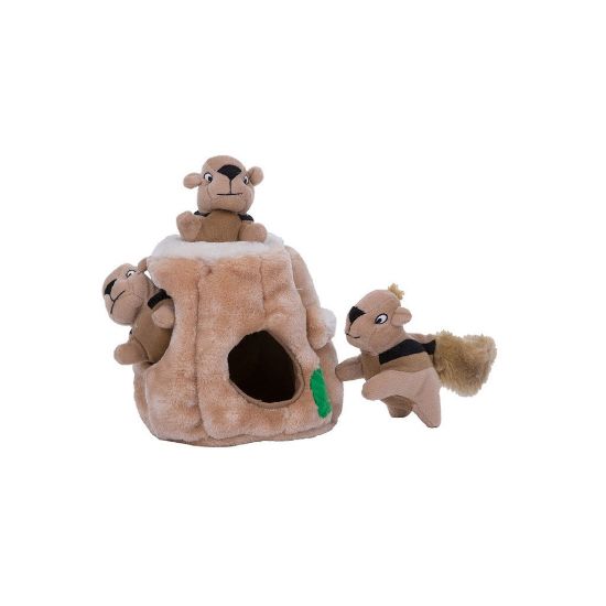Picture of Outward Hound Hide-A-Squirrel Dog Toy Large Brown 7" x 7" x 8"