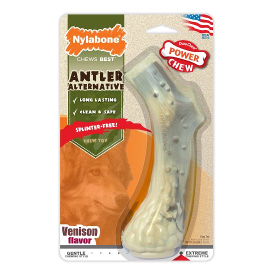 Picture of Nylabone Power Chew Antler Alternative Dog Chew Toy Large