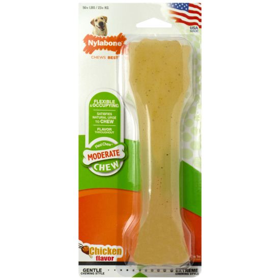 Picture of Nylabone Moderate Chew Dog Chew Toy Chicken Souper