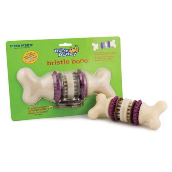 Picture of Premier Busy Buddy Bristle Bone Large Taupe / Purple